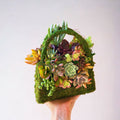 Moss Purse Succulent Planter