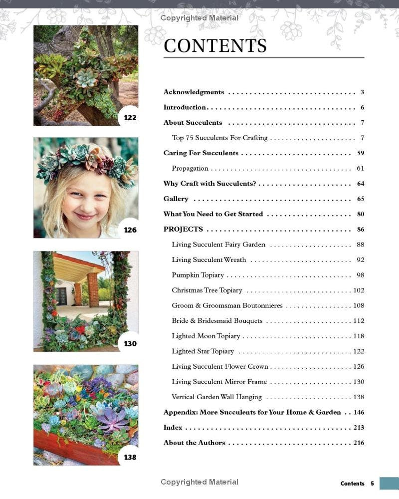 Succulents for Your Home and Garden DIY Book