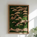 Moss Wall Art with Driftwood, Shells & Succulents | Preserved Moss Wall Decor | Handmade Natural Wall Hanging | Reclaimed Roots