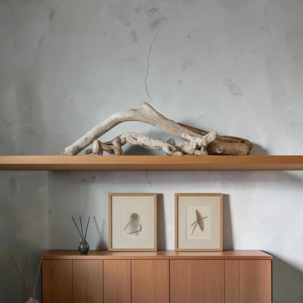 Sculptural Driftwood Centerpiece with Air Plants – Coastal Table Decor – Natural Wood Arrangement – Modern Organic Home Decor