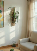 Sculptural Tillandsia Curly Slim Driftwood Mount | Living Wall Sculpture | Coastal Organic Decor | Large Mounted Air Plant